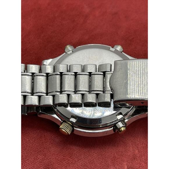 Vintage 7a48-7000 JDM Seiko Chronograph Quartz Watch Moon Phase Moonphase - Picture 6 of 9